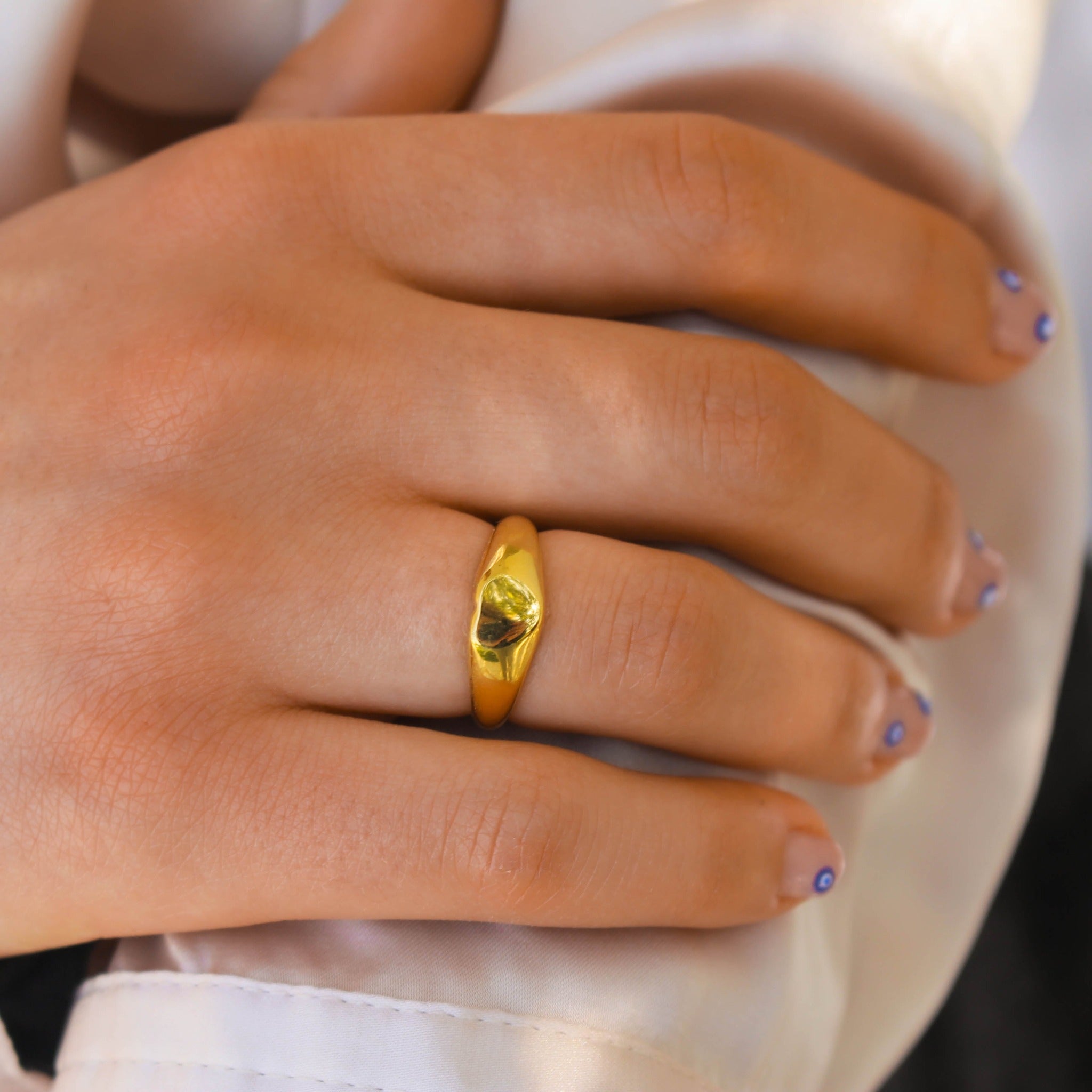 Anillo Corazón Dorado