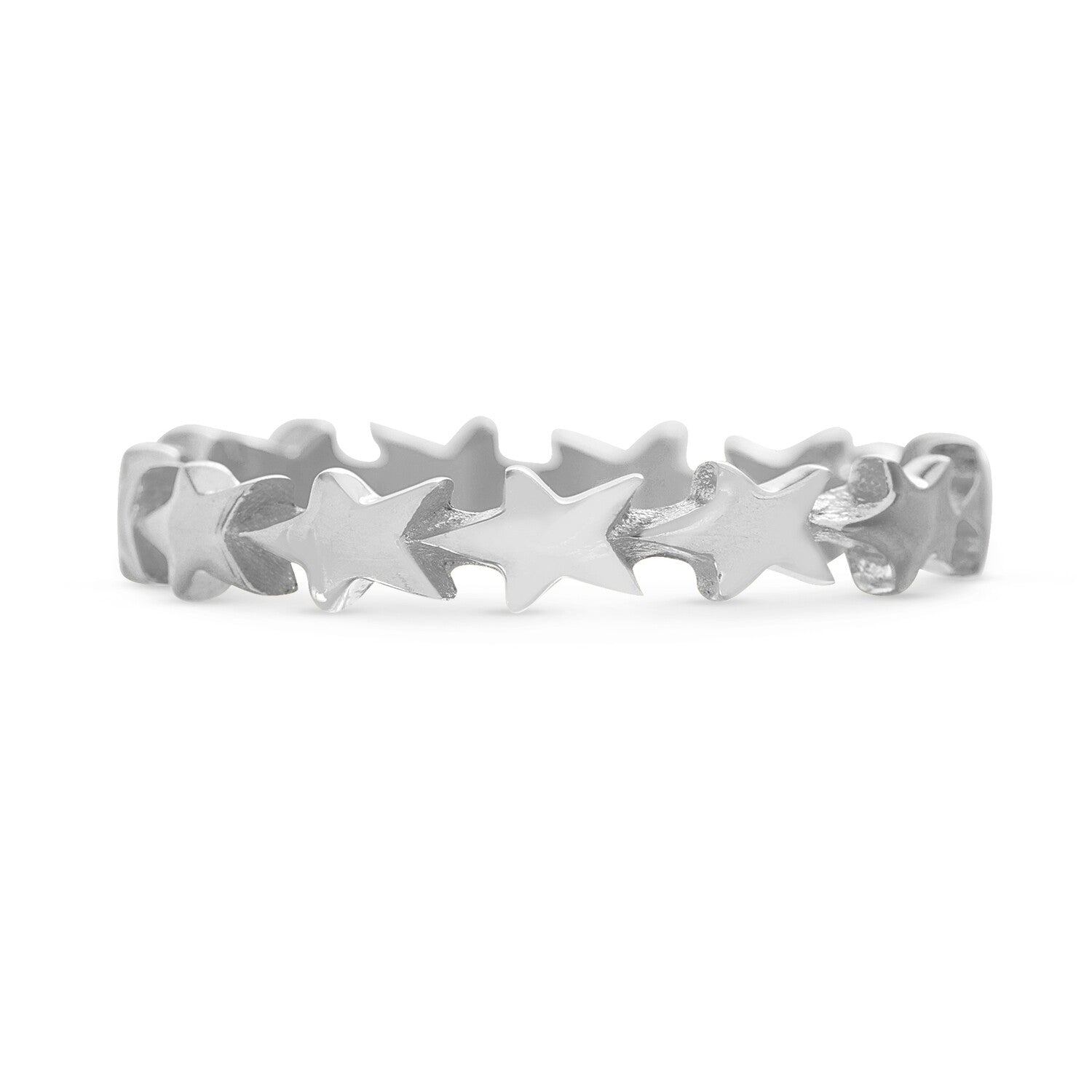 Anillo Estrella Plateada