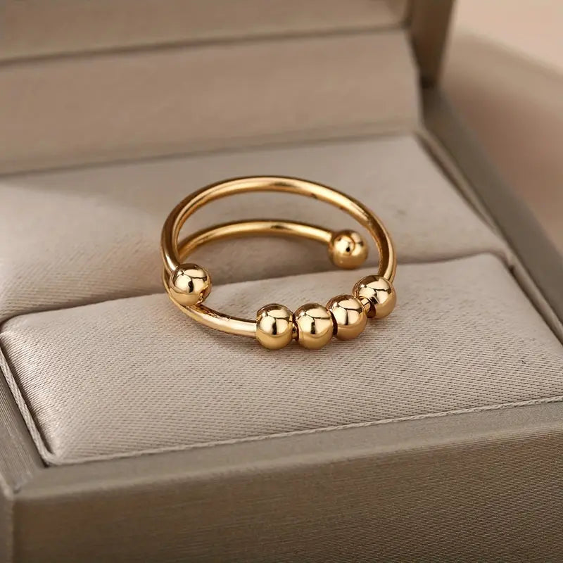 Anillo Ajustable 'Eclat Dorado'